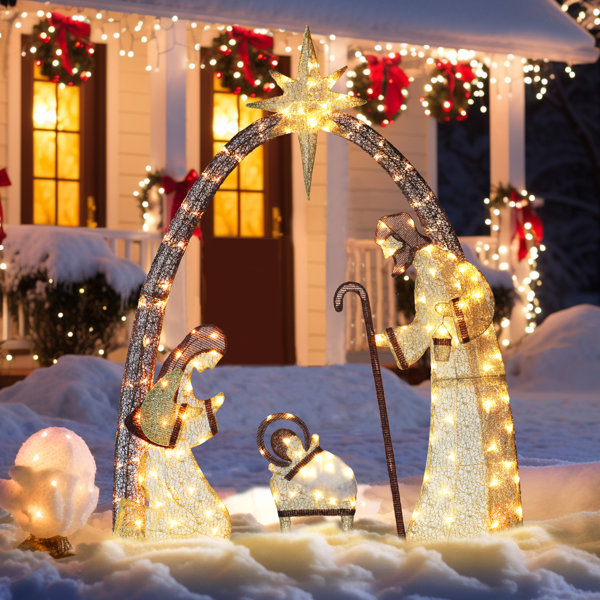 The Twillery Co.® Gutierrez Christmas Nativity Scene Yard Decoration